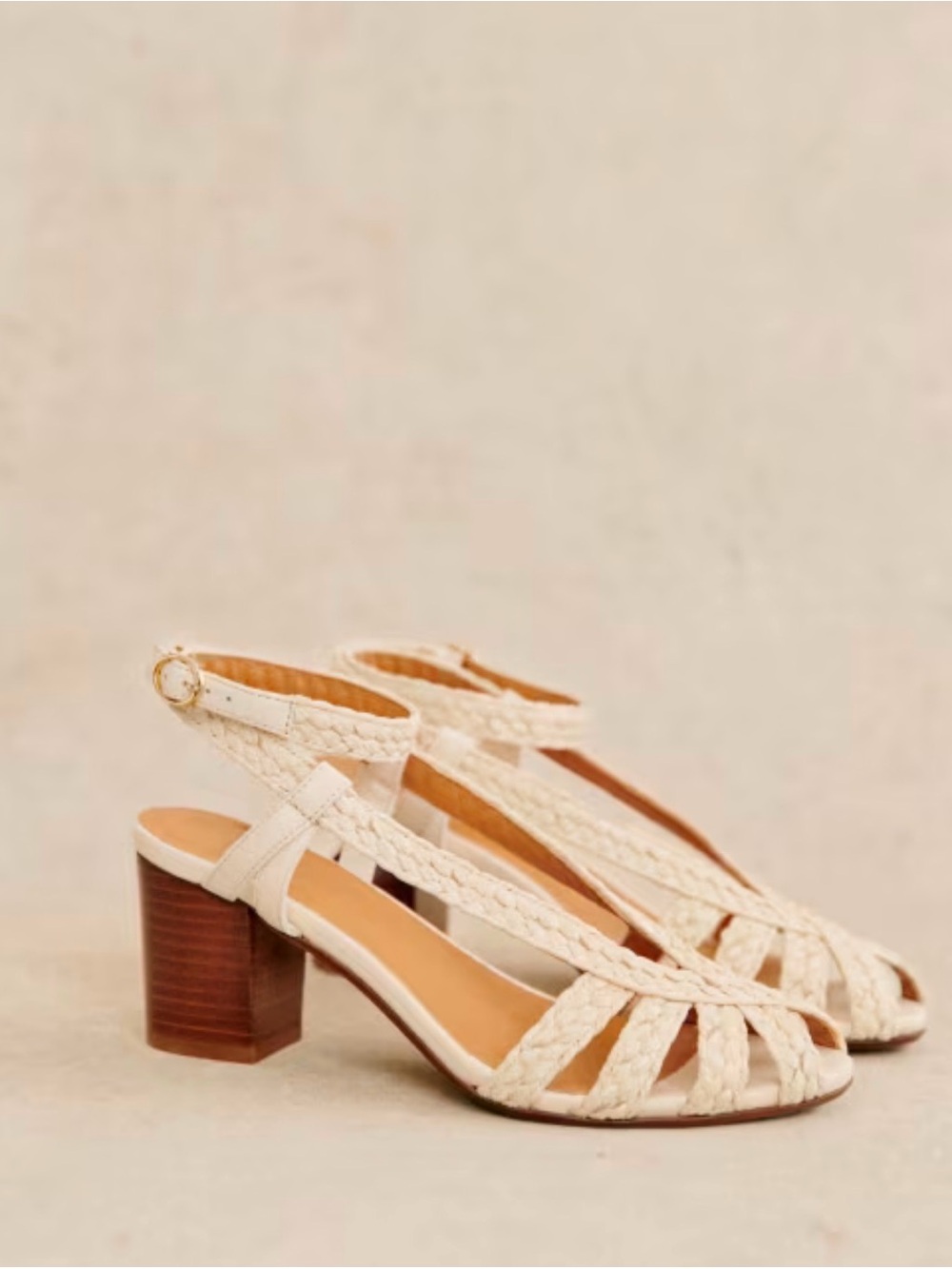 Sezane Natacha Woven Sandals – Size 36